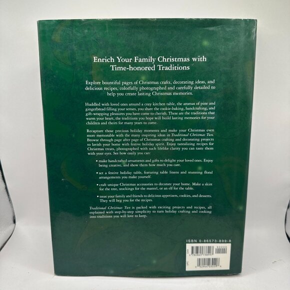 Traditional Christmas Two Cooking Crafts & Gifts Hardcover Book Cowles Creative - Picture 2 of 9